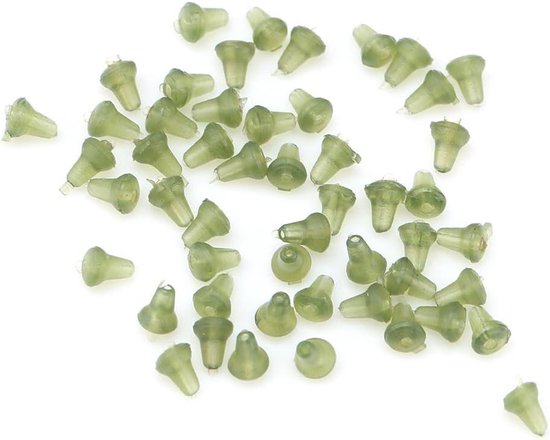 Zeynomax - Vuurvuren Visaas met 50 Stuks Groene Haakstops en Kralen - Vissen Terminal Tackle Accessoires van Zeynomax