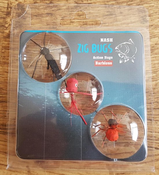 Zig Bugs  Nash Action bugs, barbless van Nash