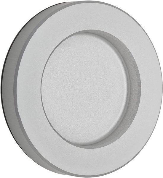 Zilver geanodiseerd Ø 70 x 10 mm zelfklevend (3M VHB) Meubelgreep inox schaalgreep voor glasdeuren & kamerdeuren Glasdeurgreep voor vastlijmen door van SOTECH