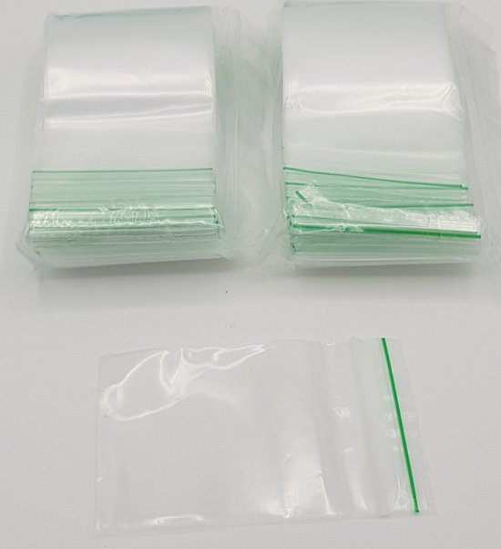 Zip lock zakjes 200 stuks 6cm x 8cm