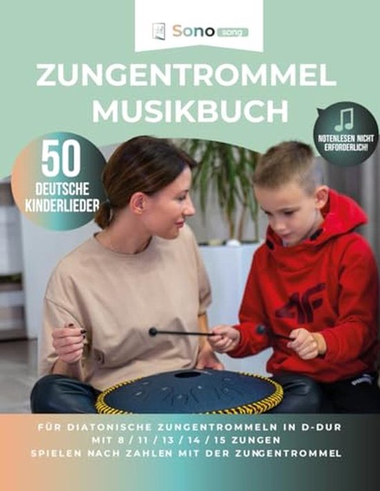 Zungentrommel Musikbuch - 50 Kinderlieder - Spelen zonder Noten - Geschikt voor Beginners