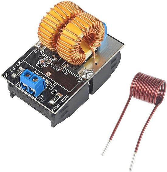 ZVS 5~12V Laagspannings inductieverwarmingsvoeding met controlebord en spoel voor efficiënt verwarmen