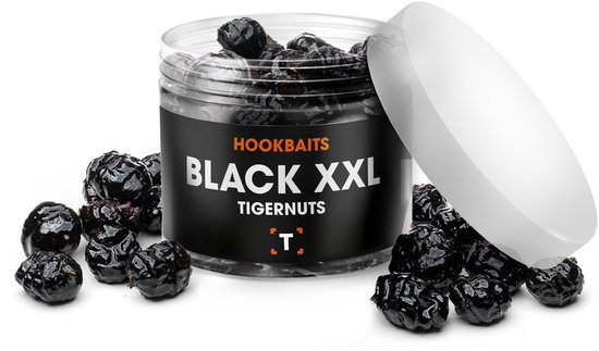 Zwarte XXL Tijgernoten Hookbaits | Aas | Karpervissen | Partikels | Karper Aas | Karper Vissen | Karper Voer | Karper van Merkloos