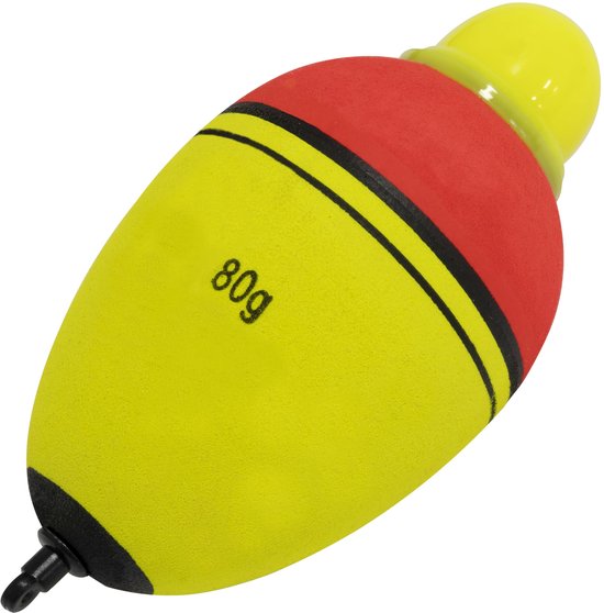 Zweedeelige drijvende dobber met verlichting 80 g - rood en groen