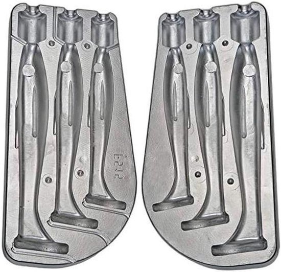 Zwem peddel kunstaas - Zachte lokaas mal - Vissen - Aluminium mal - 160-200mm - Zilver
