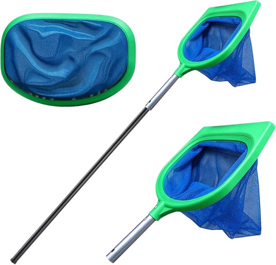 Zwembad Landing Net - Professioneel 2-in-1 Vijvernet - Stabiele Frame - Effectieve reiniging van algen en bladeren - SnelShoppen