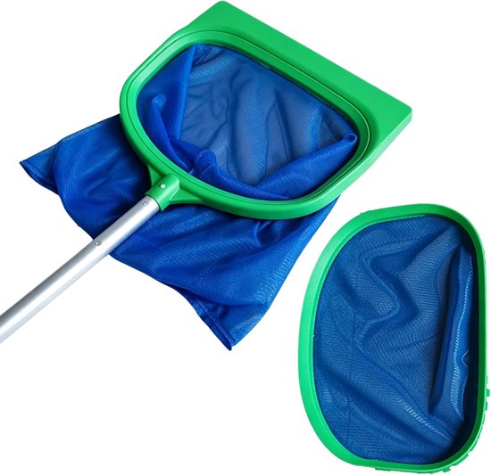 Zwembad schepnet 39cm - 2-in-1 Verwisselbare Mazen - Voor Bladeren en Bodemreiniging