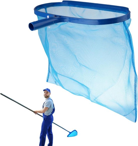 Zwembad Schepnet - Bladernet Pool - Water Reinigen - Diepe Netzak - 10 x 5 x 1 cm - Blauw