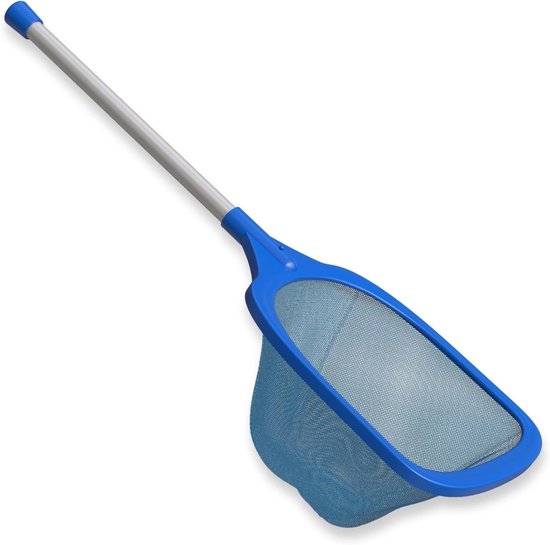 Zwembad Schepnet - Reinigingsnet - Water Schoonhouden - Inclusief Aluminium Paal - 66 cm Lengte - Grijs