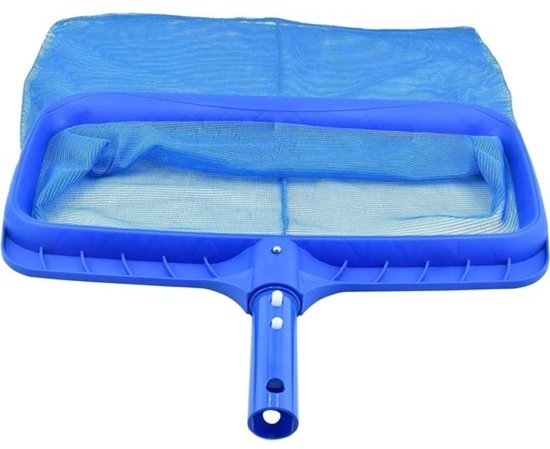 Zwembad - schepnet - Vuilnet - Houdt het water schoon - Versterkt frame - 43 cm breed - Blauw