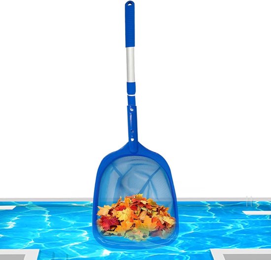 Zwembad Schepnet - Vuilnisnet Vijver - Water Reinigen - Ultrafijn Gaas - 41.1 x 28.7 x 5.8 cm - Blauw