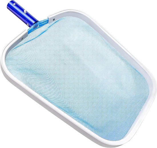 Zwembadschepnet met fijne maas 40 x 32 cm voor zwembad en vijver - stabiel en groot - reinigingsaccessoires - bladschepnet - algenschepnet - extra fijnmazig net voor zwembadreiniging.